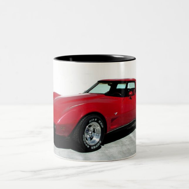 1979 Red Corvette Classic Zweifarbige Tasse (Mittel)