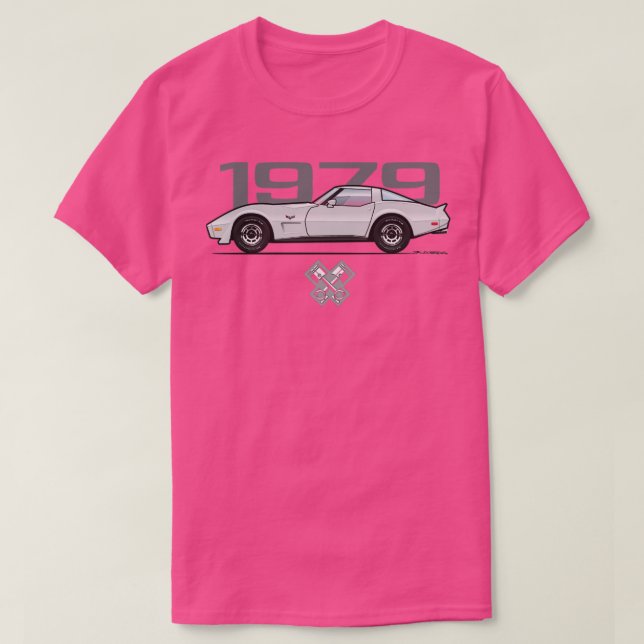 1979 Silbervette T-Shirt (Design vorne)