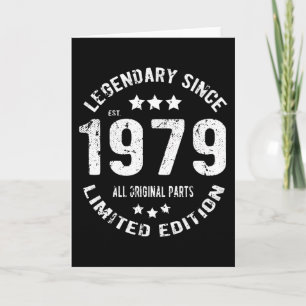 1979 Vintager Geburtstag Karte