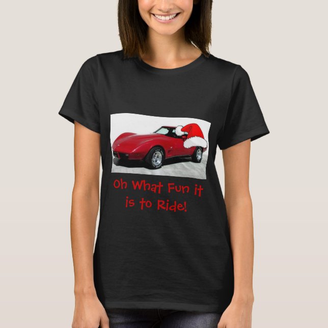 1979 Weihnachts Red Corvette T-Shirt (Vorderseite)