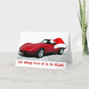 1979 Weihnachtsrot Feiertagskarte