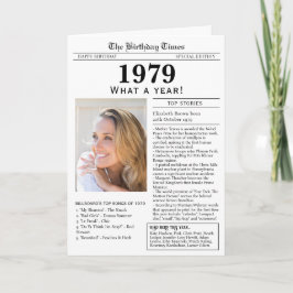 1979 Zeitungskarte Karte