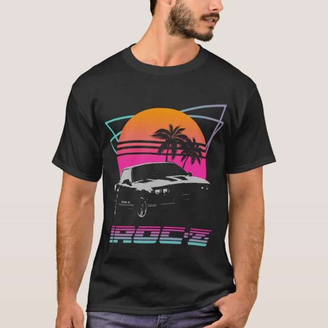 198039S Retro Wave Chevy Camaro Iroc-Z T-Shirt (Vorderseite)