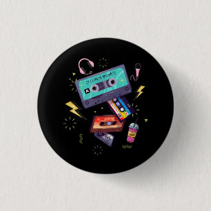 1980 80_er Kid Vintage Generation Achtziger Kasse Button