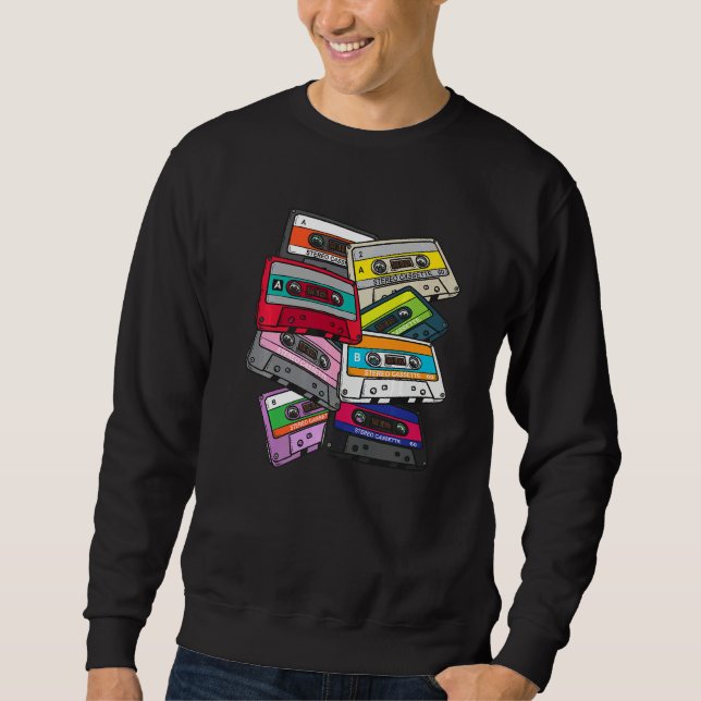 1980 80's Kid Vintage Generation Eighties Cassette Sweatshirt (Vorderseite)