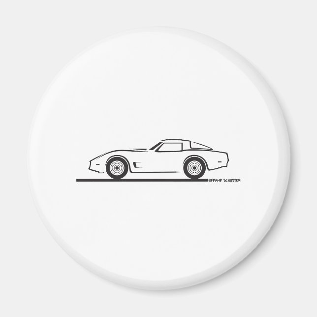 1980-82 Chevrolet Corvette Magnet (Vorne)
