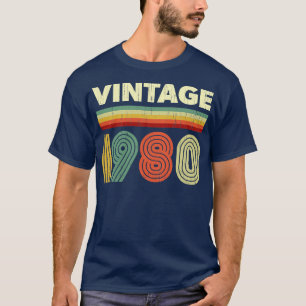 1980 Geburtstag Vintage Retro 41 Jahre alte Design T-Shirt