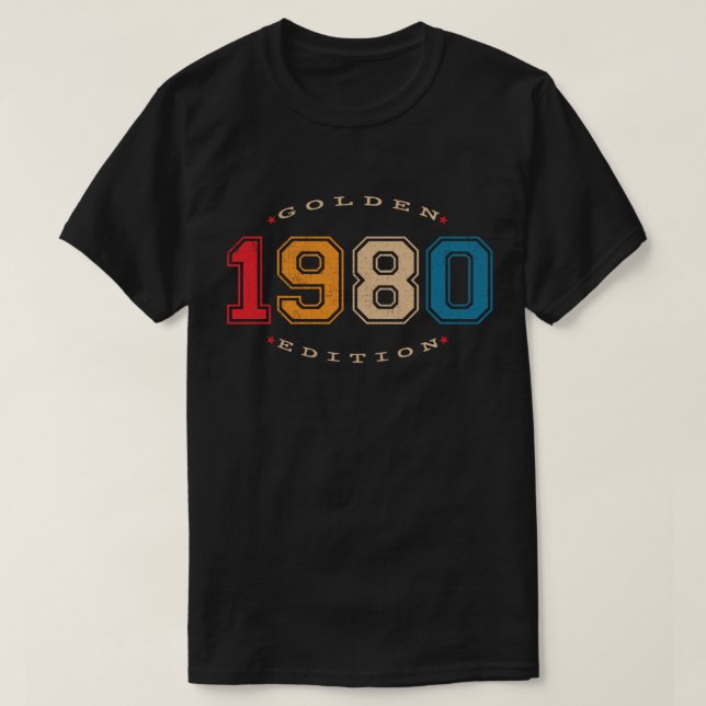 1980 Golden Edition Retro T-Shirt (Design vorne)
