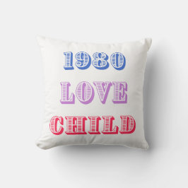 1980 Liebe Child Kissen
