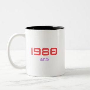 1980 Top-Song, Ruf mich an Zweifarbige Tasse