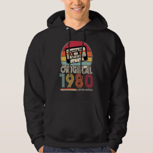 1980 Vintager Geburtstag Retro Männer Frauen Hoodie