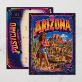 1980er Arizona Postkarte 80er Retro