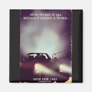 1980er-Autowerbung Magnet