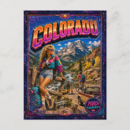 1980er Colorado Postkarte 80er Retro
