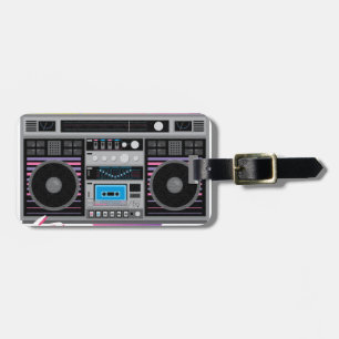 1980er Ghettoblaster Boombox Gepäckanhänger