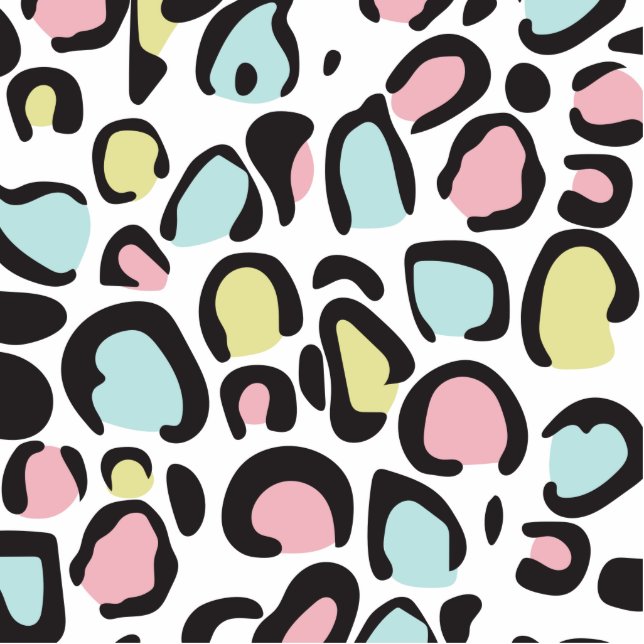 1980er-Jahre Tierisches Druckmuster Freistehende Fotoskulptur (Vorne)