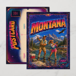 1980er Montana Postkarte 80er Retro