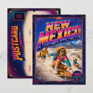 1980er New Mexico Postkarte 80er Retro