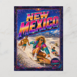 1980er New Mexico Postkarte 80er Retro
