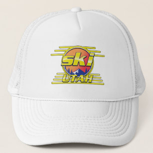 1980er Utah Ski-Logo Truckerkappe
