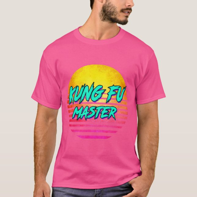 1980S Retro Kung Fu Master T-Shirt (Vorderseite)