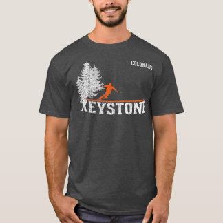 1980s Style Keystone CO Vintage Skiing T-Shirt