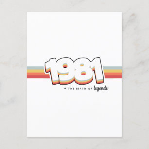 1981 Die Geburt von Legenden Postkarte