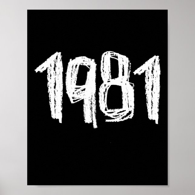 1981 Geburtstag1 Poster (Vorne)