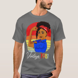1981 Vintager 40. Geburtstag 40 Jahre alter Tag Ge T-Shirt