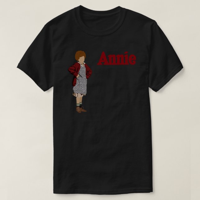 1982 Annie the Musical Sticker T-Shirt (Design vorne)