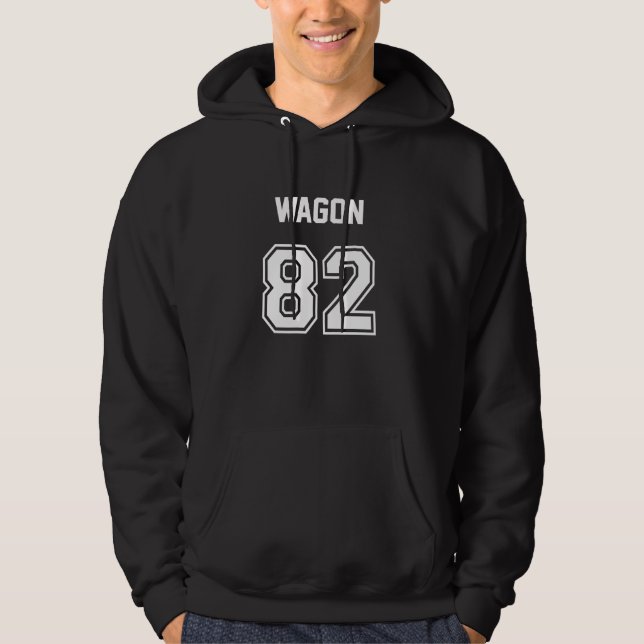 1982 Bahnhof Wagon Liebe Old School Classic Fami Hoodie (Vorderseite)