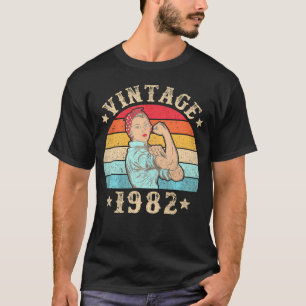 1982 Frauen 42 Jahre alte Frau 42. Geburtstag T-Shirt