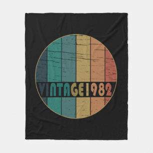 1982 Geborenes elegantes Vintage-Geburtstagsgesche Fleecedecke