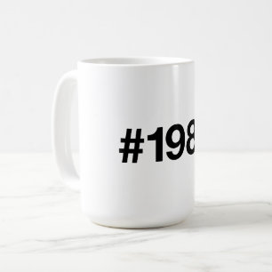 1982 Hashtag 43 Geburtstag Jahrestag Kaffeetasse