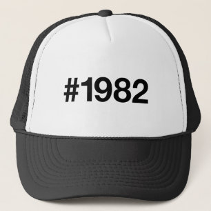 1982 Hashtag 43 Geburtstag Jahrestag Truckerkappe