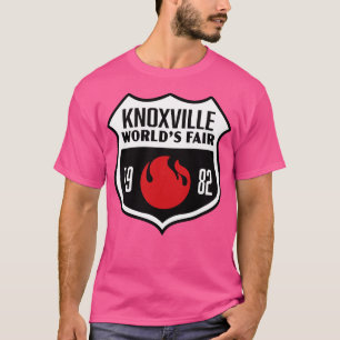 1982 Knoxville Worlds Fair Retro Shield White auf T-Shirt