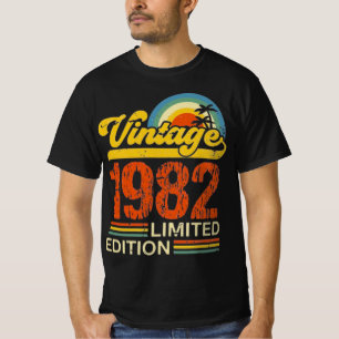 1982 limitierte Retro-Geburtstagsedition T-Shirt