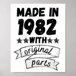 1982 mit Originalteilen hergestellt, Poster