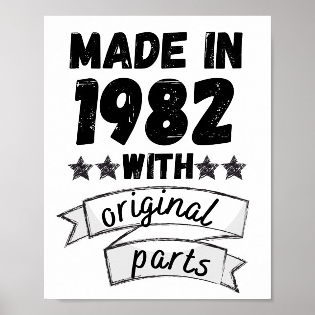 1982 mit Originalteilen hergestellt, Poster (Vorne)