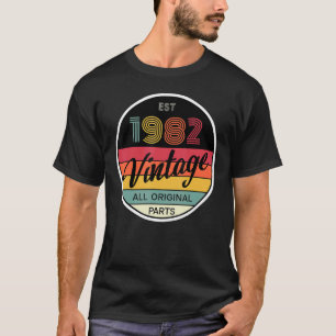 1982 Vintag alle Originalteile Männer Frauen 40. B T-Shirt