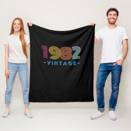 1982 Vintage Lücke - Retro- Geschenk Fleecedecke