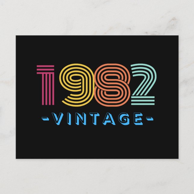 1982 Vintage Postkarte - Retro- (Vorderseite)