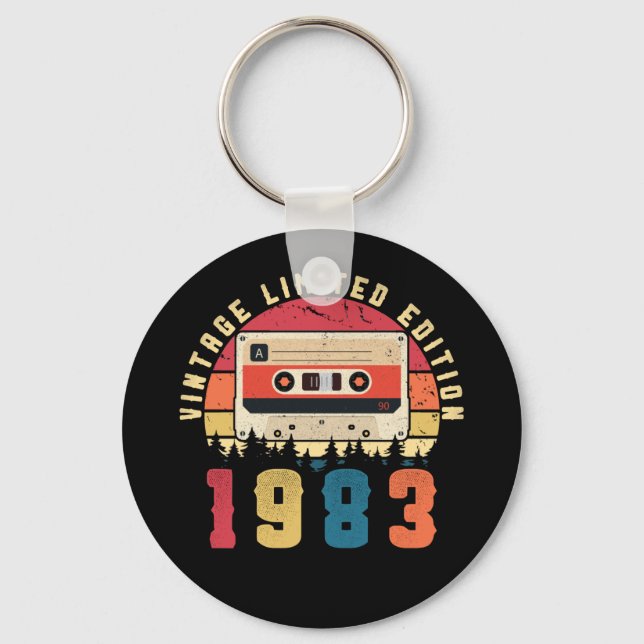 1983 Birthday Kassette Tape Schlüsselanhänger (Vorderseite)