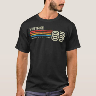 1983 Bruststreifen 40 Geburtstag T-Shirt
