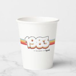 1983 Die Geburt von Legenden Pappbecher