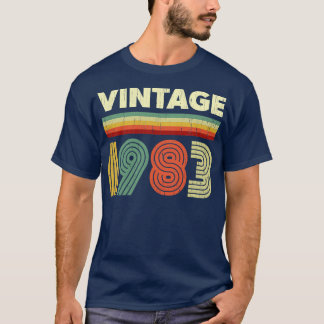 1983 Geburtstag Vintag Retro 38 Jahre altes Design T-Shirt