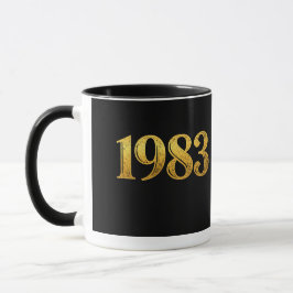 1983 Gold Vintage Mug – Born in 1983 Classic Desig Tasse