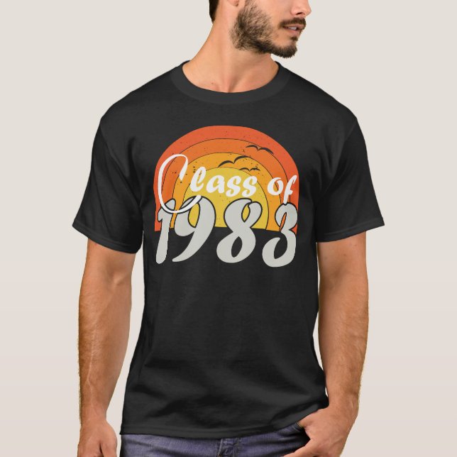 1983-Klasse mit 83 Abschluss Wiedersehen 1983 Uni T-Shirt (Vorderseite)