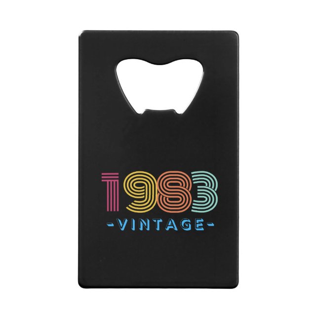 1983 Vintager Flaschenöffner - Retro- Geschenk (Vorderseite)
