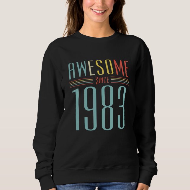 1983 Vintager Geburtstag Sweatshirt (Vorderseite)